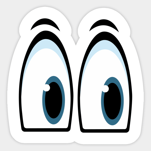 Toon Eyes Sticker by N1L3SH